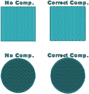 Stitching Over Run Example Overlapping Objects Lesson 3: Fill Stitch next to a Run Stitch ...